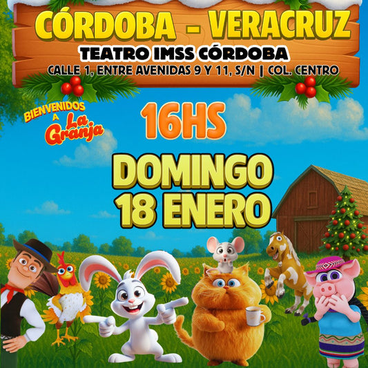 |PRE-VENTA| La Granja de Zenón en CÓRDOBA-VERACRUZ/ 🗓️18 ENERO|16hs