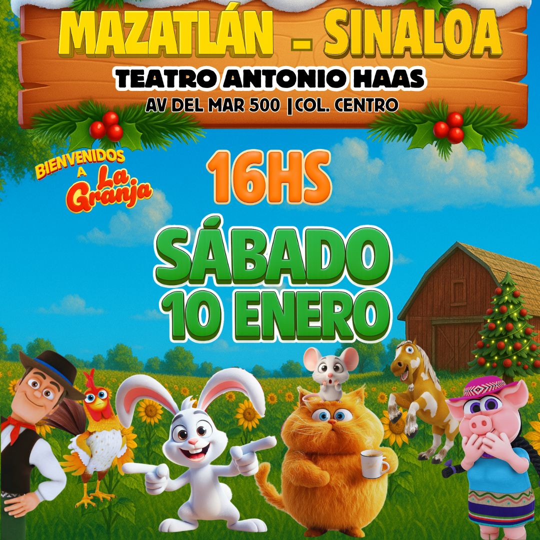 |PRE-VENTA| La Granja de Zenón en MAZATLÁN-SINALOA/ 🗓️10 ENERO|16hs